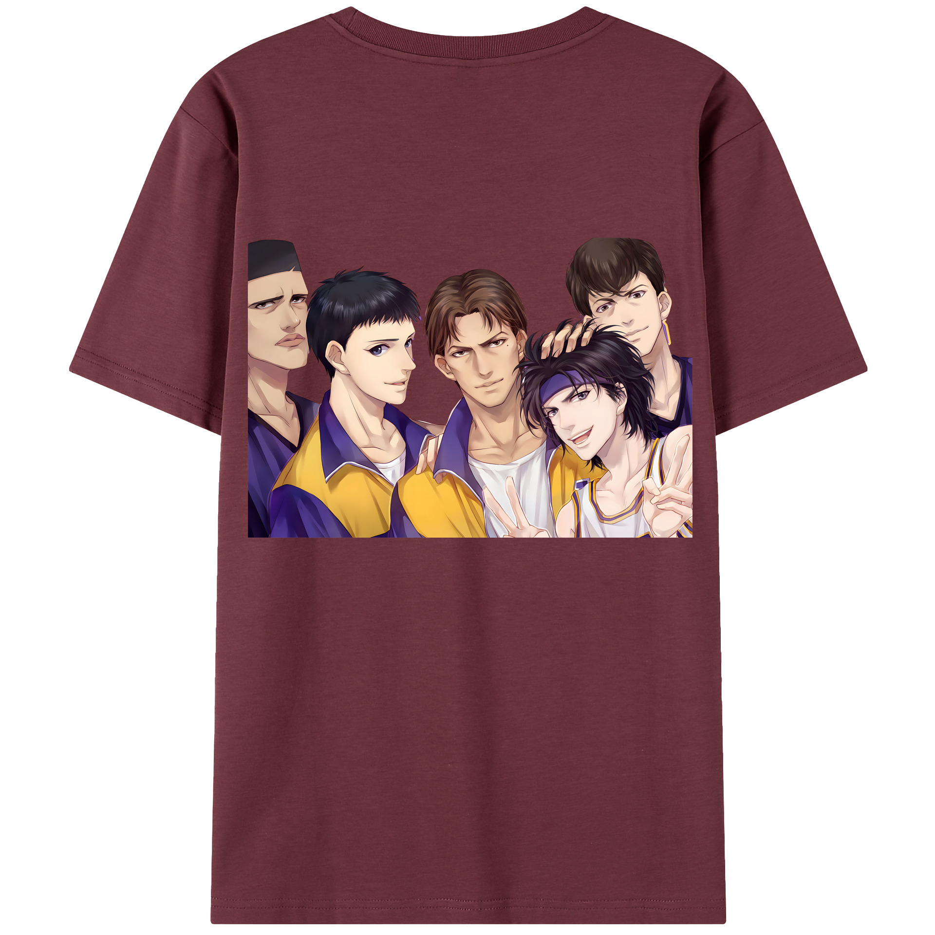 SLAM DUNK／スラムダンク 綿100％半袖Tシャツ（背面プリント）